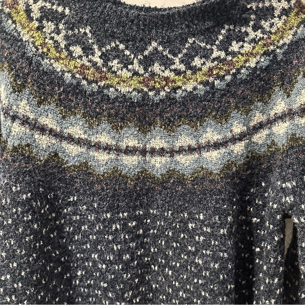 Arizona Jean Co Fair Isle Knit Sweater Women’s Small | Soft Textured Pullover - Picture 3 of 10